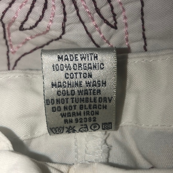 Prana off white organic cotton floral cropped pant - Picture 6 of 6